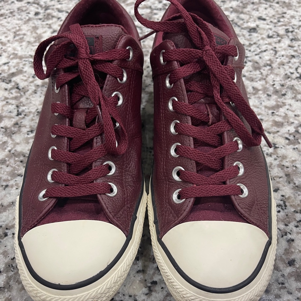 Leather converse